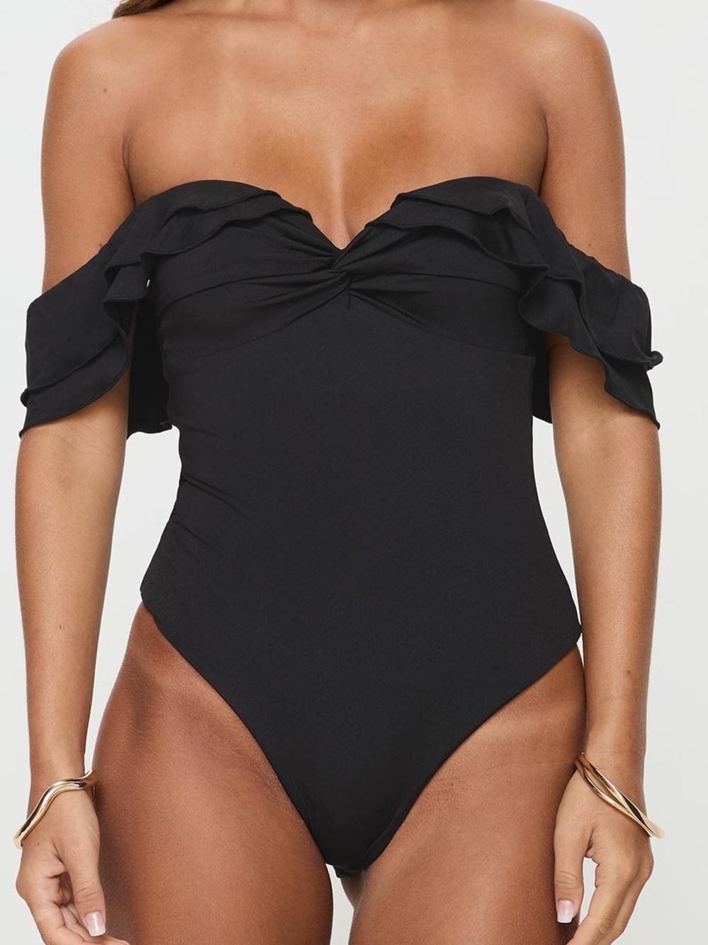 Princess Polly Coming Back Ruffle Bodysuit